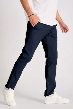 Eddie premium comfort stretch chino in Navy