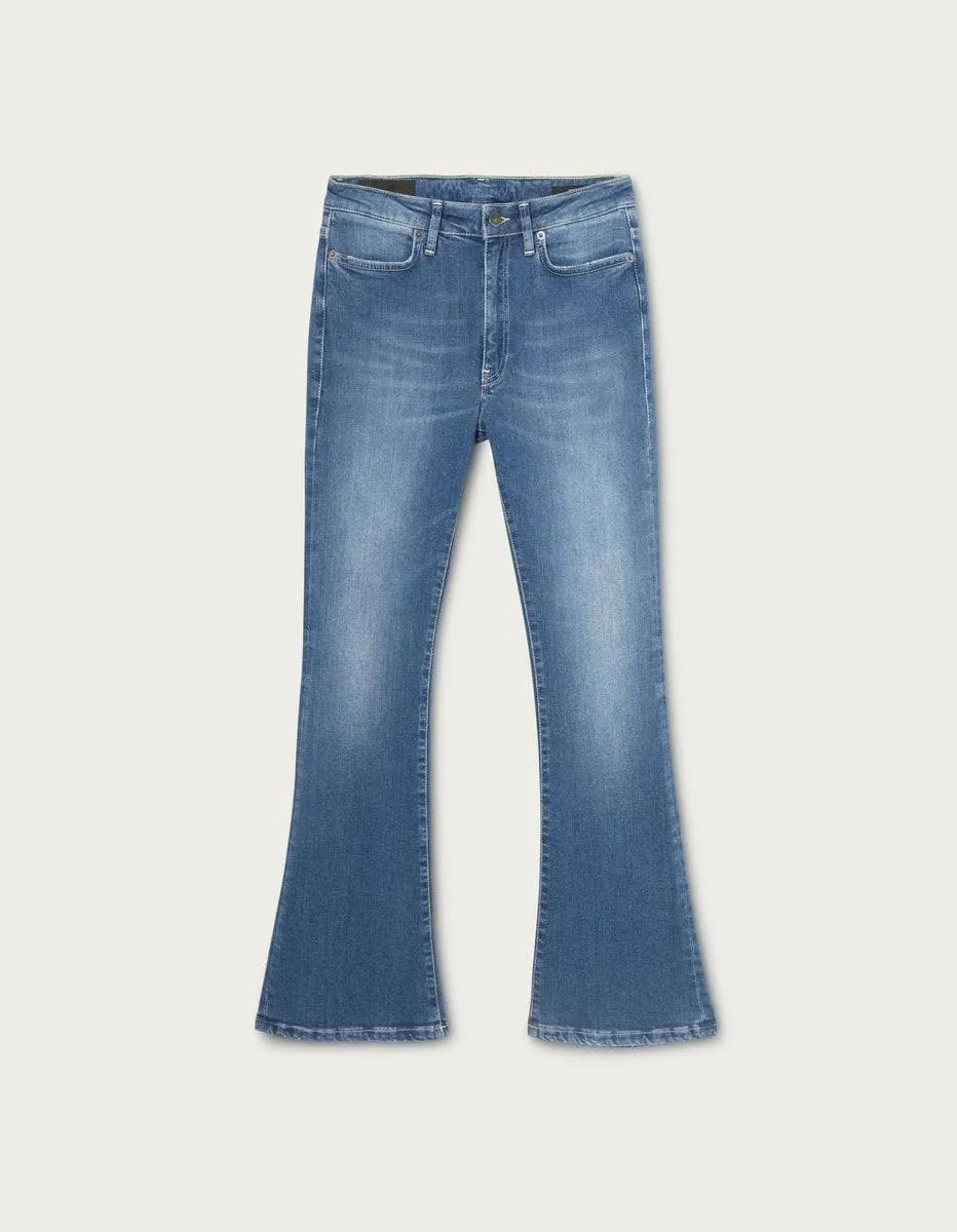 Jeans mandy super skinny bootcut in denim stretch