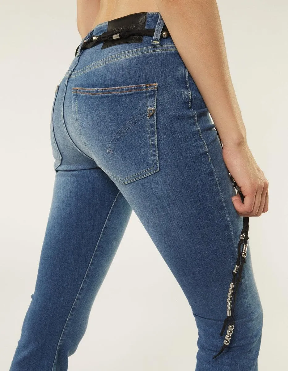 Jeans mandy super skinny bootcut in denim stretch
