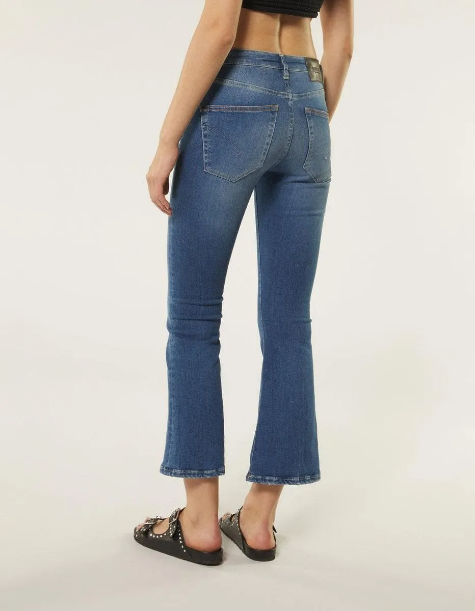 Jeans mandy super skinny bootcut in denim stretch