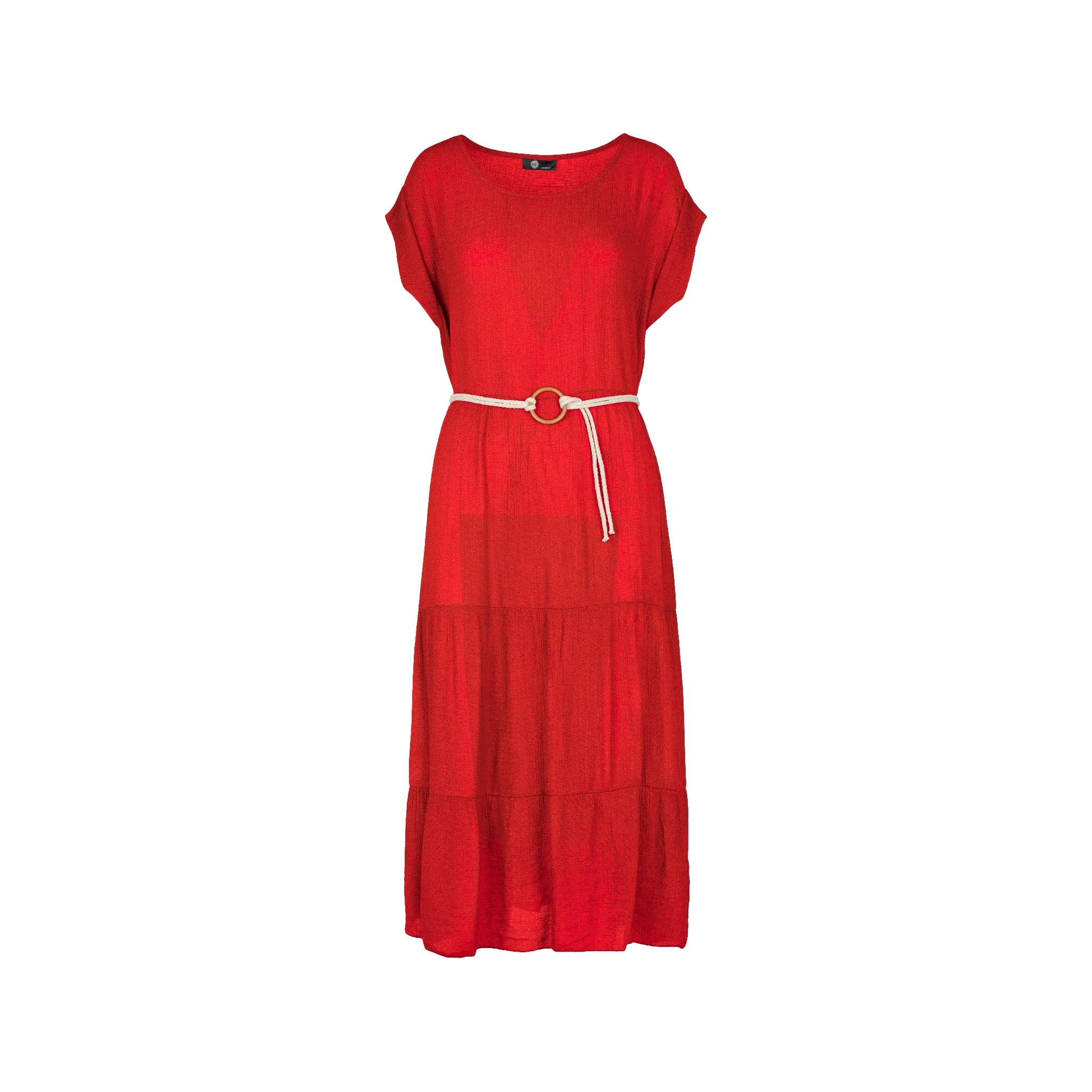 M Made in Italy  Women's Woven Short Sleeve Dress