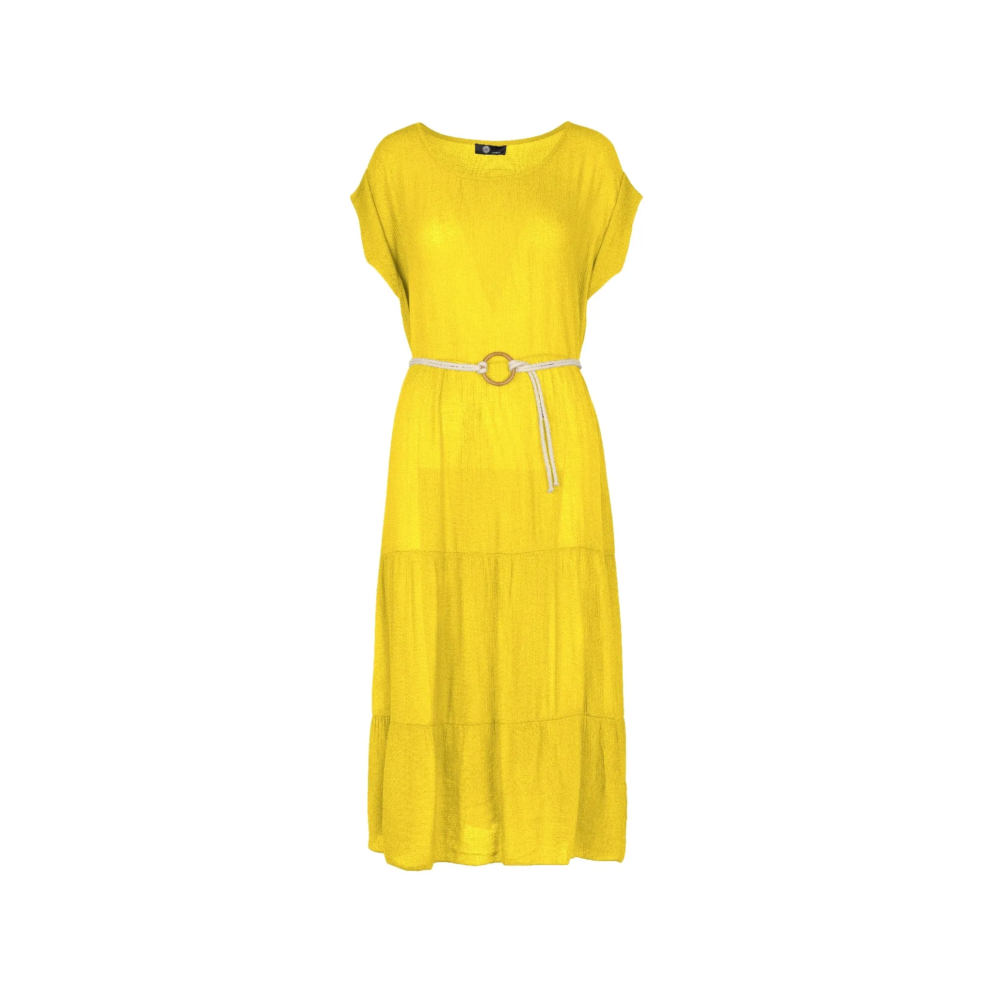 M Made in Italy  Women's Woven Short Sleeve Dress